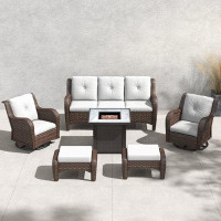 Red Barrel Studio 6 Person Outdoor Conversation Set With Cushions