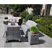 Red Barrel Studio Harnadar Complete Patio Set with Cuhions