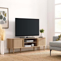 Modway Contour 63" Wood TV Stand In Oak