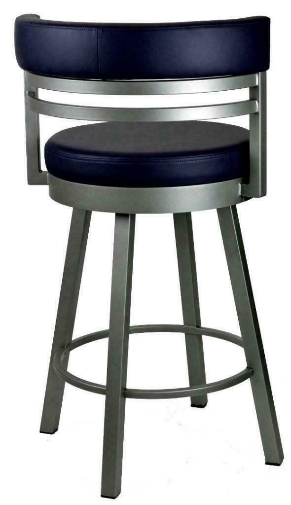Round Swivel Bar Counter Stool with Metal Base - Made in Canada in Chairs & Recliners - Image 3