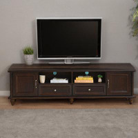 Canora Grey Solid wood TV cabinet modern simple living room home American TV cabinet_1