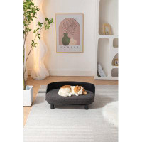 Tucker Murphy Pet™ Scandinavian Style Elevated Dog Bed Pet Sofa With Solid Wood Legs And Bent Wood Back