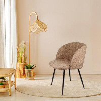 Mercer41 32.48 x 20.86 x _Adjust Legs Upholstered Dining Armrest Chair Set Of 2