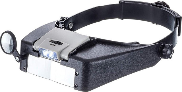 SE® ILLUMINATED MULTI-POWER DUAL-LENS HEAD MAGNIFIER -- Amazon.ca price $39.95 -- Our price only $14.95! in Hobbies & Crafts