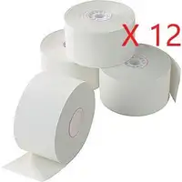 Bond POS Paper Rolls, 3 Inch x 200' Ribbon is required to print,PACK OF 12 ROLLS