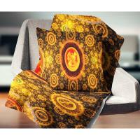 Made in Canada - East Urban Home Psychedelic Relaxing Art Abstract Pillow