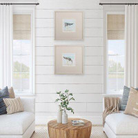 HomeRoots Set Of Two Sandpipers Watercolor Wall Art