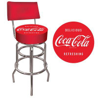 Trademark Global Coca Cola Swivel 31" Bar Stool