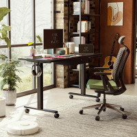 Accentuations by Manhattan Comfort Ergonomic Standing Desk Adjustable Height Storage Drawers Easy Installation Technical