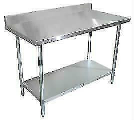 TABLES Stainless Steel Tables with Backsplash NEW . *RESTAURANT EQUIPMENT PARTS SMALLWARES HOODS AND MORE* in Other Business & Industrial in City of Toronto
