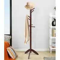 Red Barrel Studio Wood Tree Coat Rack Freestanding, Entryway Coat Stand With 11 Hooks & Stable Tri-Legged Base,