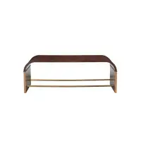 Maitland-Smith Jaguar Solid Wood Sled Coffee Table