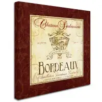 Trademark Fine Art 'Bordeaux' Vintage Advertisement on Wrapped Canvas