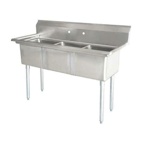 BRAND NEW Commercial Heavy Duty Stainless Steel Sinks - Single, Double, Triple Well  - Drainboard Options Available!! in Plumbing, Sinks, Toilets & Showers in London - Image 4