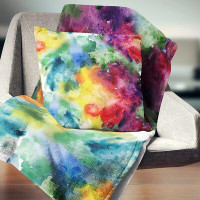 The Twillery Co. Abstract Watercolor Texture Pillow