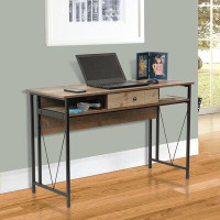 OS Home & Office Furniture OS Home And Office Mountain Ridge Model 41413 Home Study Desk With One Drawer And Two Cubby S