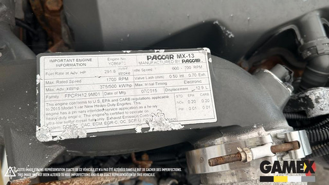(ENGINE ASSYS / MOTEUR ASSEMBLÉ) PACCAR MX-13 -Stock Number: GX-27566-141478 in Engine & Engine Parts in Ontario - Image 4