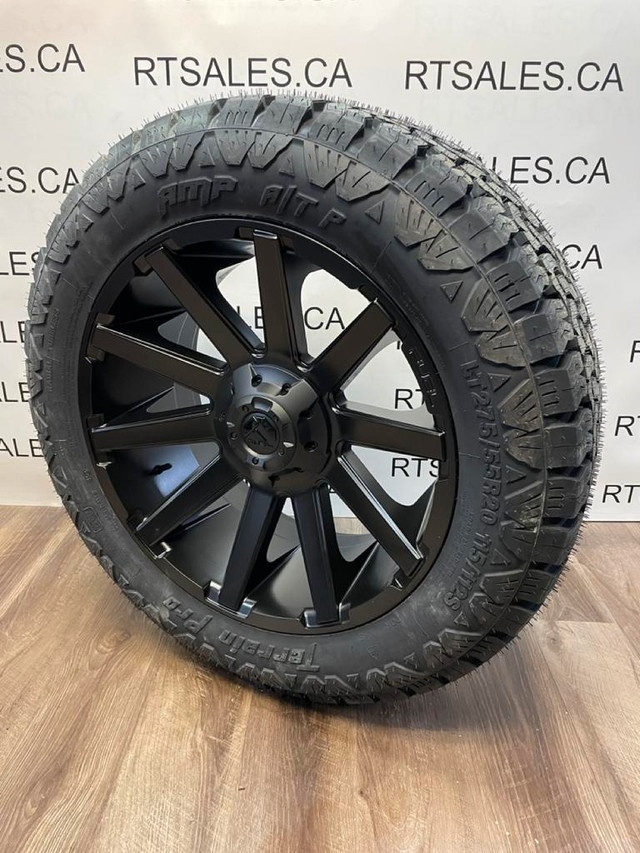 275/55/20 AMP ALL tires Fuel 6x135/139 GM RAM FORD / CANADA WIDE SHIPPING in Tires & Rims