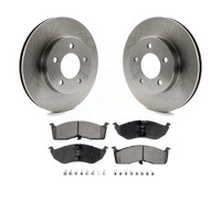 Front Disc Rotors and Ceramic Brake Pads Kit by Transit Auto K8T-100183