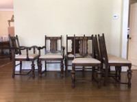 ONLINE AUCTION: Set of 6 Wood Dining Chairs