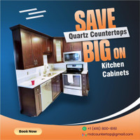 Save on Quartz Countertops, Kitchen Cabinets