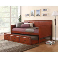 Coaster Fountain Louis Philippe Twin Daybed with Trundle in Oak (300036OAK) and Cherry (300036CH) Colour