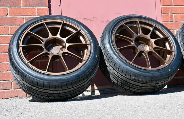 18 inch Rim Tire Package Subaru WRX STI Honda Civic Call/text 289 654 7494 18x9.5 rim WRX STi Bronze rim 4869 in Tires & Rims in Toronto (GTA)