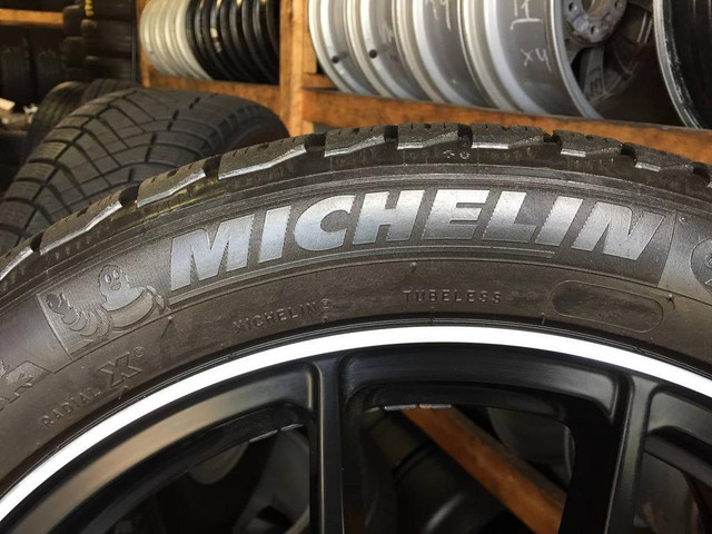 19 in WINTER PACKAGE for MERCEDES-BENZ OEM MICHELIN PILOT ALPIN PA4 MO 265/40R19 102V ON RIMS 19x8,5J ET35 TREAD 95% in Tires & Rims - Image 3