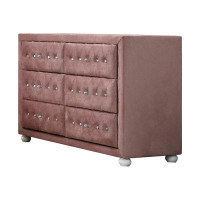 Bungalow Rose Dresser, Pink Fabric