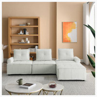 Latitude Run® L-Shape Modular Sectional Sofa, DIY Combination, Chenille