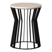 17 Stories Metal Accent Stool