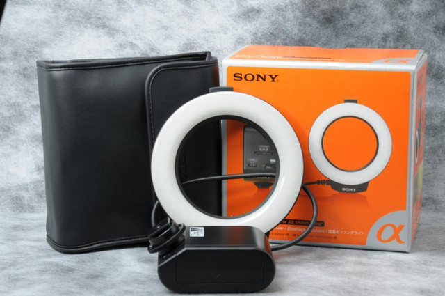 Sony HVL-RLAM Ring Light For 49 &amp; 55mm Lens (ID: A-383) in Cameras & Camcorders