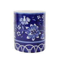 Euro Ceramica Blue Garden Utensil Holder