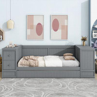 Wildon Home® Twin Size Daybed With Storage Arms