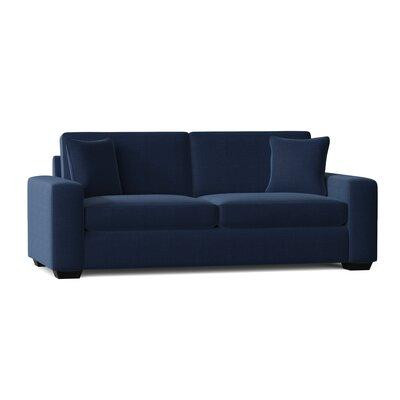 Wade Logan Anastase 87" Square Arm Sofa Bed with Reversible Cushions in Couches & Futons