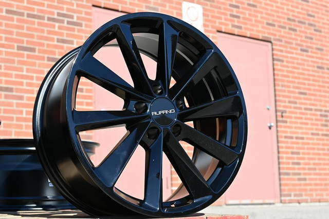 New (4pcs) 18inch Black Rim TESLA Model 3 ( 5x114.3 18x8 64.1) Rim for Civic Accord CRV MDX 2218  Call/Text 289 654 7494 in Tires & Rims in Toronto (GTA)