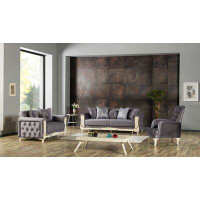Rosdorf Park Larmen Covertible Sofa And Chair, Grey