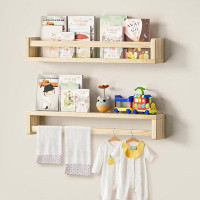 Latitude Run® Floating Wall Bookshelf for Kids Room