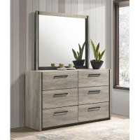 Ebern Designs 6 - Drawer Dresser with Mirror
