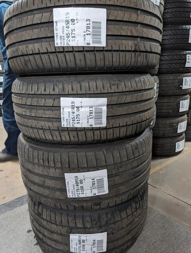 P245/45R19  245/45/19  FALKEN AZENIS FK510  ( all season summer tires ) TAG # 17813 in Tires & Rims in Ottawa