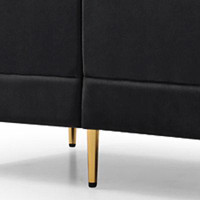 Mercer41 Modern style upholstered sofa 3-piece set with wooden frame for living room
