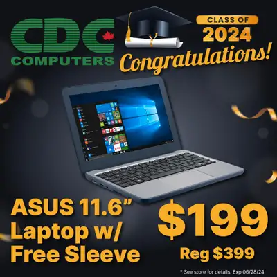 Asus Laptop 11.6 Windows 10 Pro Graduation Specials