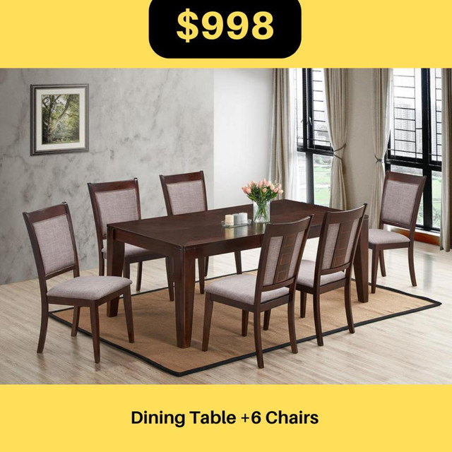 Lowest Market Price Wooden Dining Set !! in Dining Tables & Sets in Mississauga / Peel Region