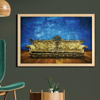 East Urban Home Ambesonne Victorian Wall Art With Frame, Victorian Sofa In Room Interior Wooden Floor Timber Panel Curve