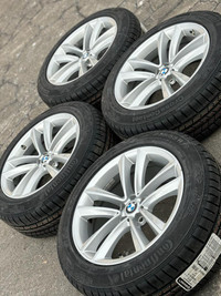 Authentic 19 BMW X3 / BMW X4 rims (5x112) + NEW 235/55/R19 Continental ContiCrossContact Winter + TPMS