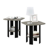 BATH Set Of Two Contemporary End Tables - Stylish, Functional, Easy Assembly