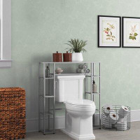 17 Stories Alizabella 34.5" W x 38.75" H x 7.25" D Free-Standing Over-The-Toilet Storage