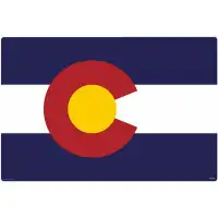 Imagine Work Surface Colorado Flag Huge Extra Large Non-Slip Desk Pad