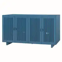 Latitude Run® Hollow Door Design Modern Cabinet with Adjustable Shelves