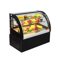 Summer Promotion 220V Commercial Desktop refrigerated cake display cabinet with LED Light Rear Sliding Door 210155